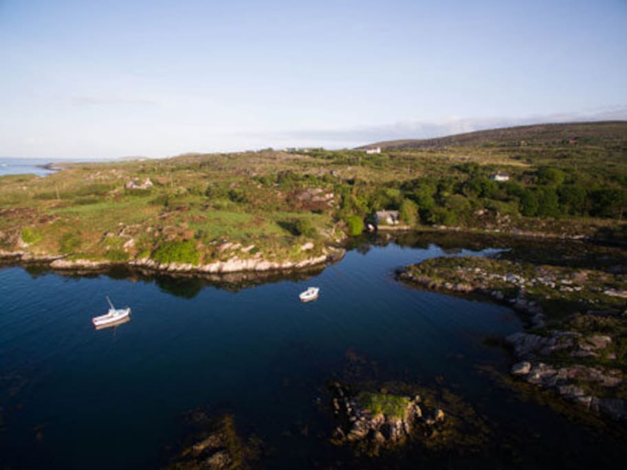Birdseye view Tragalee (right from the middle the house)