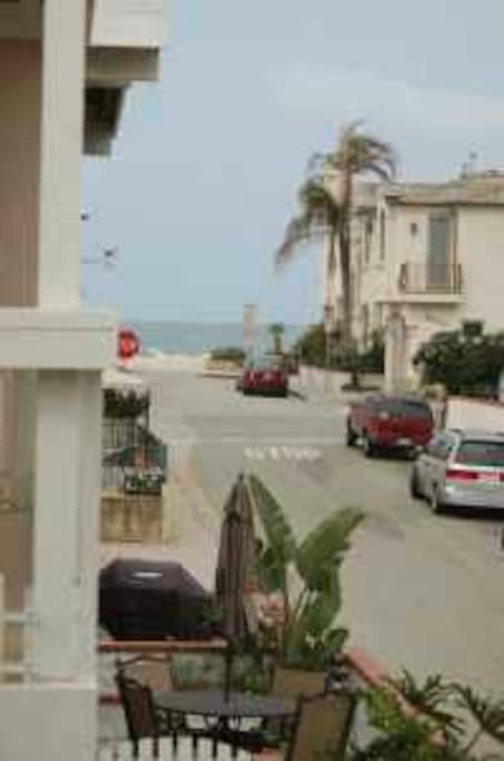 View to the beach