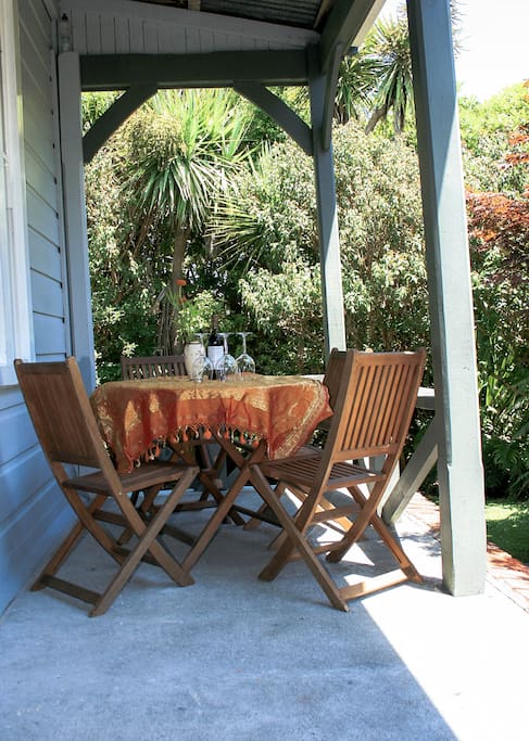 Outdoor dining area
