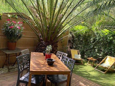 Annonce Airbnb populaire: Port Marianne, Air Conditioning, Garden and Garage à Port Marianne