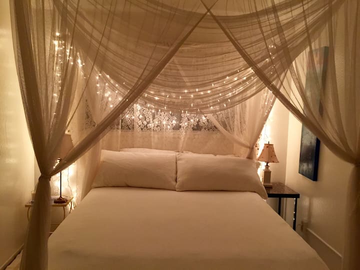 The white lights at night against the sound of the ocean is magical and restful. 