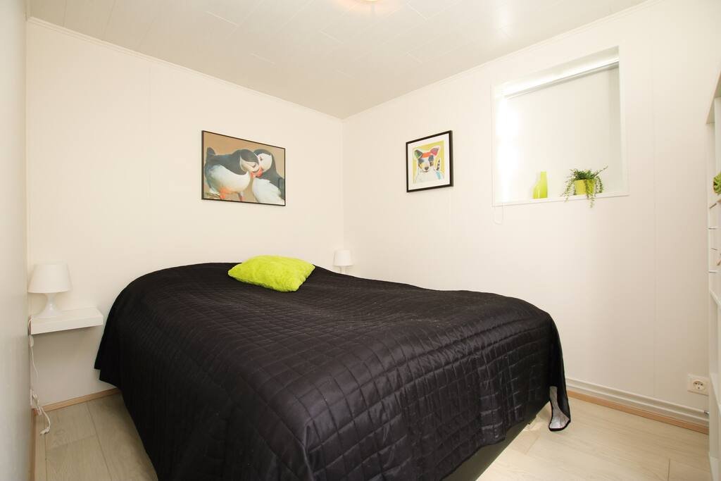 The bright and lovely bedroom.