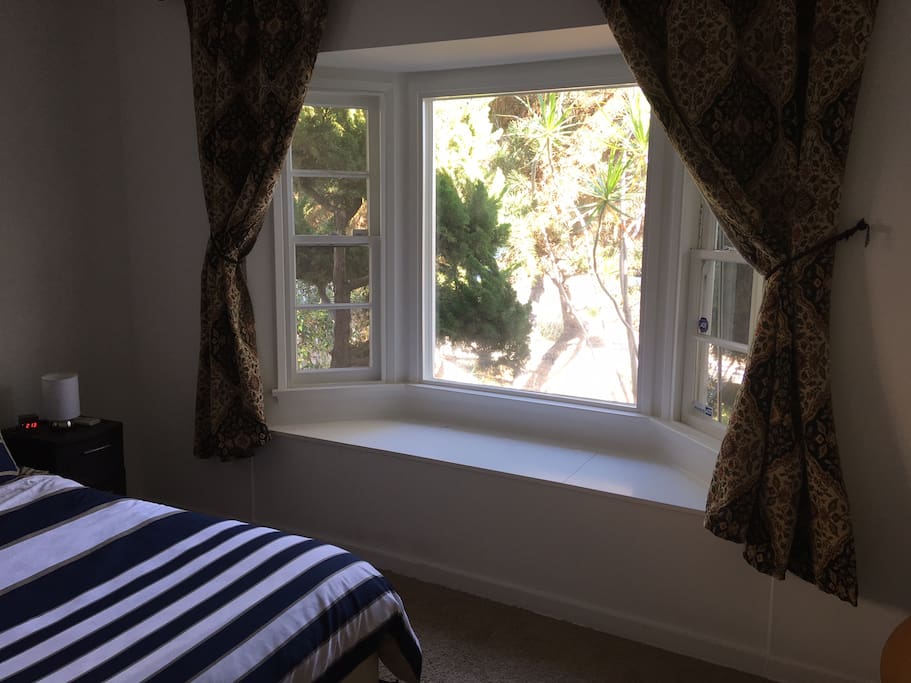 Beautiful scenery in large bay window