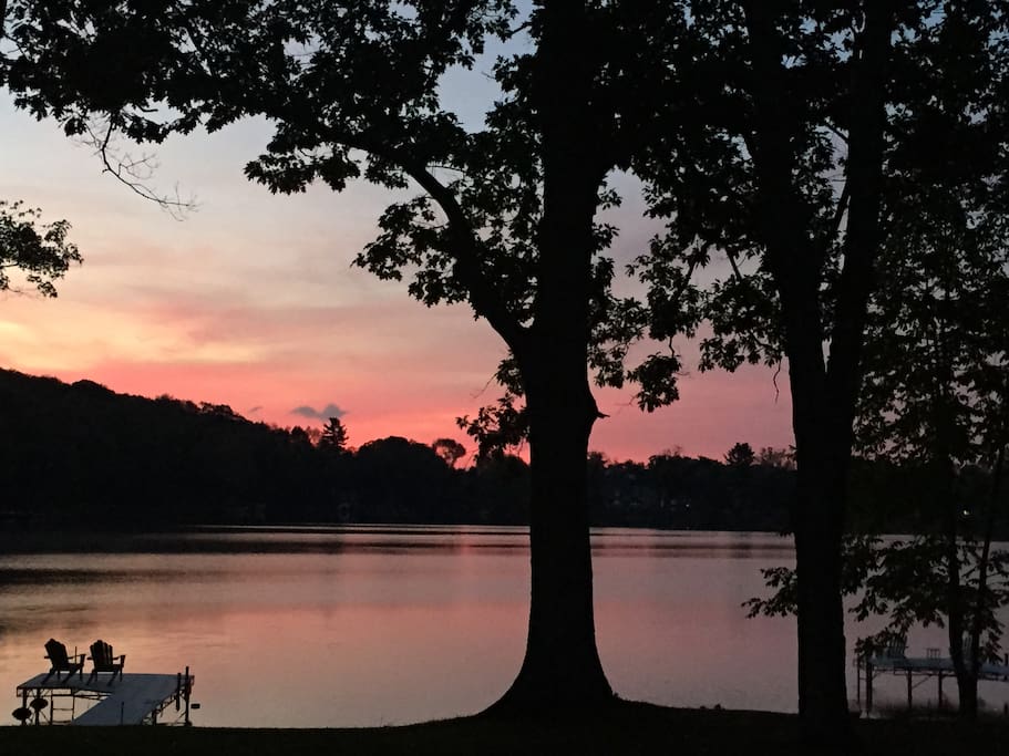 View from the house at sunrise