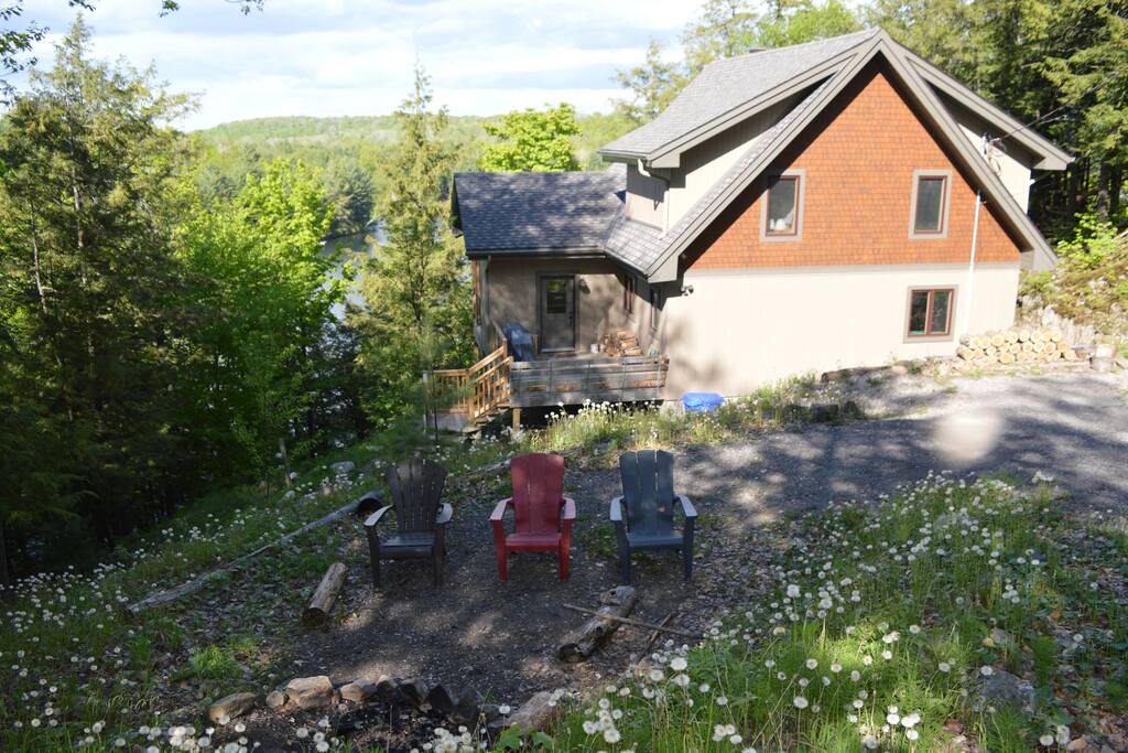 Backside of Lake Home