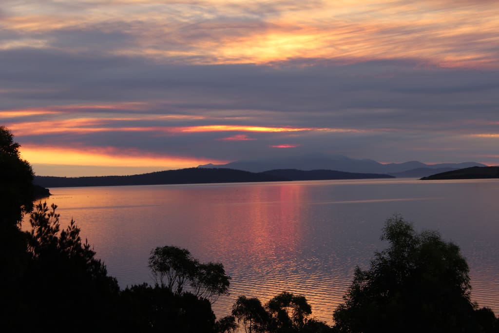 A Summer Sunset from Our Verandah