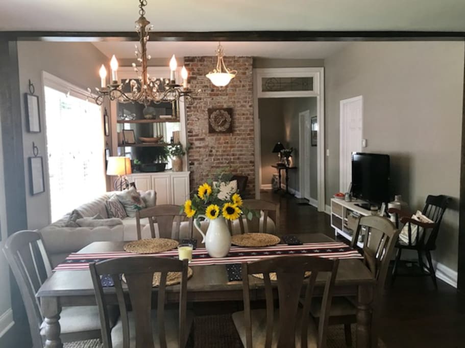 Open Living and Dining Areas