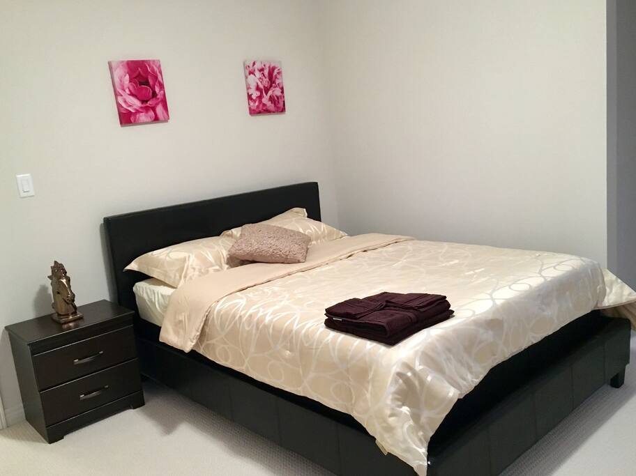 spacious room with bright windows, full access to their own private closet and an attached washroom