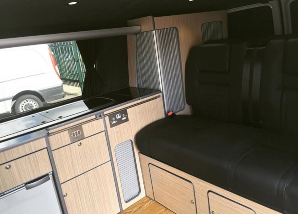 RIB Bed - Fridge & Cooker/Sink Unit - Interior Lighting, Plug Sockets, Water Inlet & Outlet, 240 Mains Hookup, Leisure Battery.