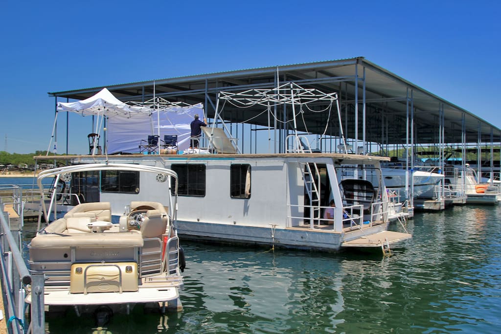 Docked in Paradise Cove Marina