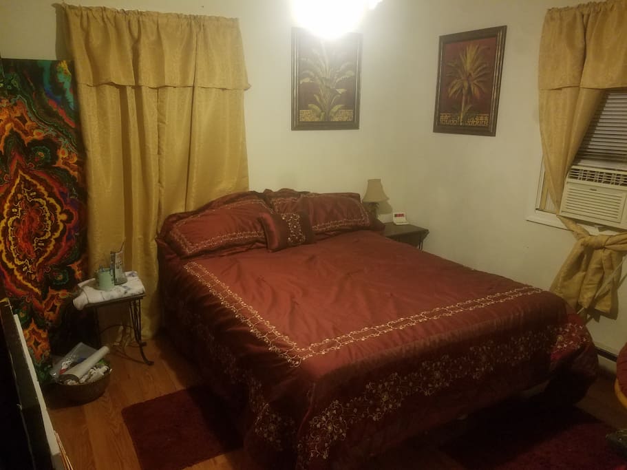 Guest bedroom, ceiling fan, heat and A/C