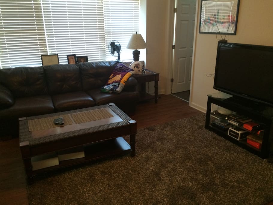 Living room area - large couch that can sleep one (1)