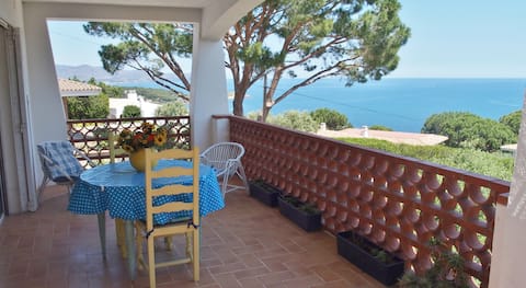 Airbnb con mejor rendimiento: Sea Spain. Unique sea view Costa Brava. Quiet house en El Port De La Selva