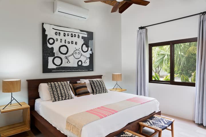 Downstairs Master Bedroom with private bathroom and large closet