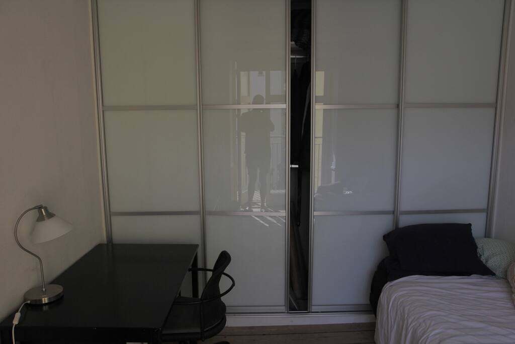 Room with view of closet