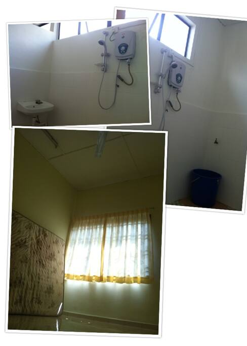 Bedroom & the bathroom