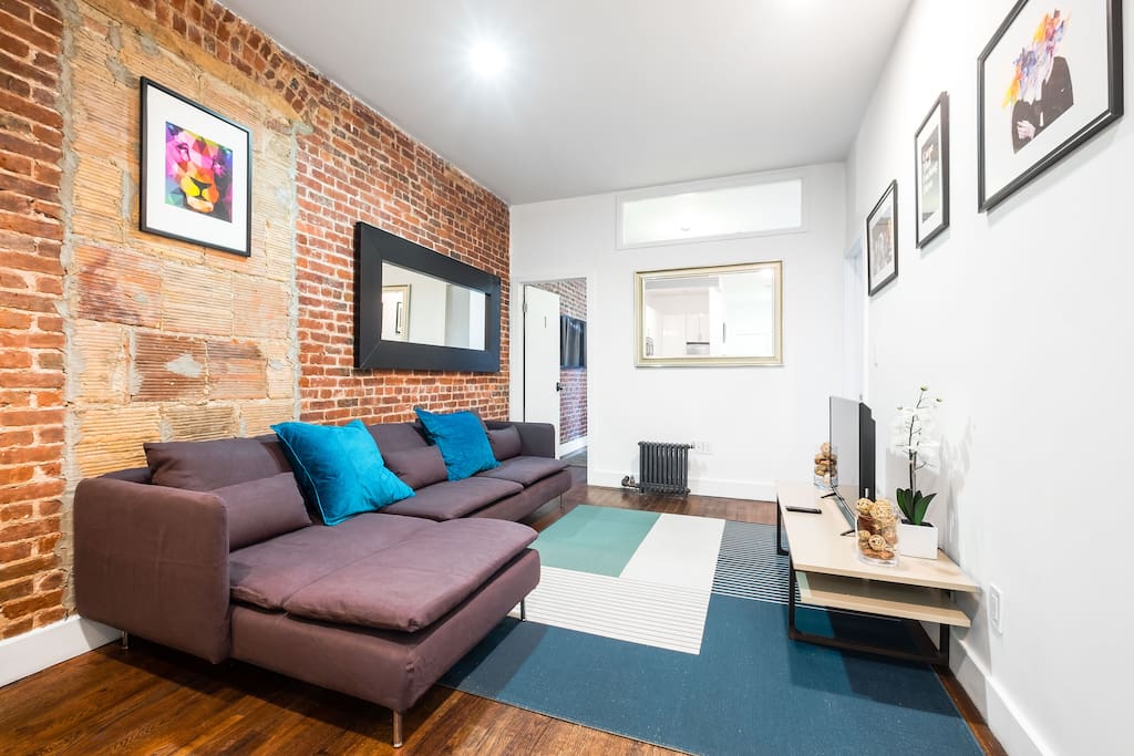 Newly decorated living apartment