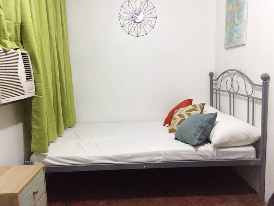 1 semi double sized bed. Additional foam upon request.