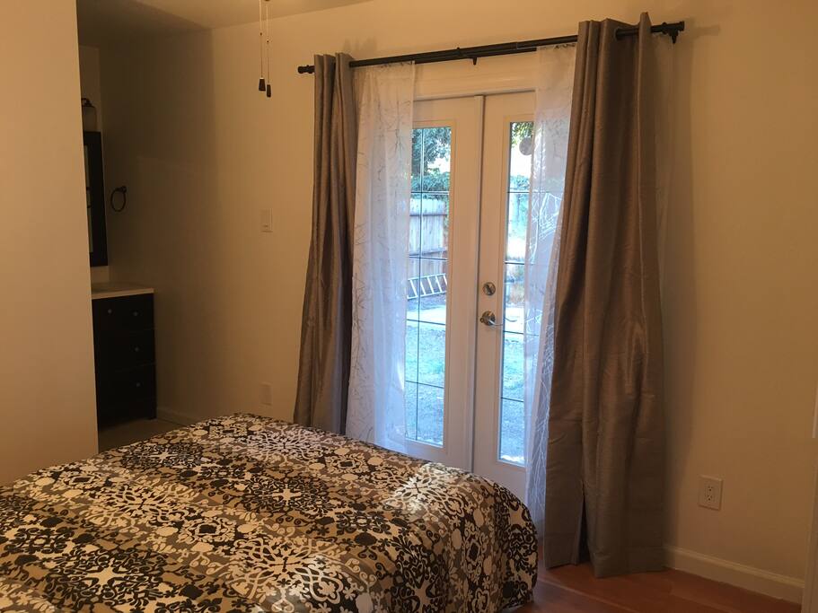 French Door to the backyard