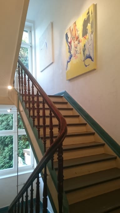 Auf dem Weg in die Wohnung