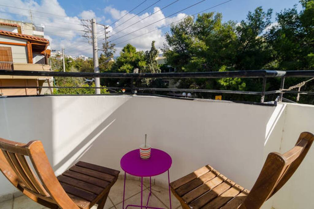 Part of the big balcony