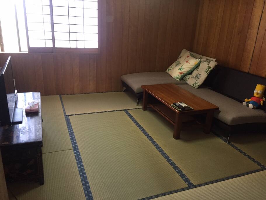 和室。新しい畳でゆっくり就寝