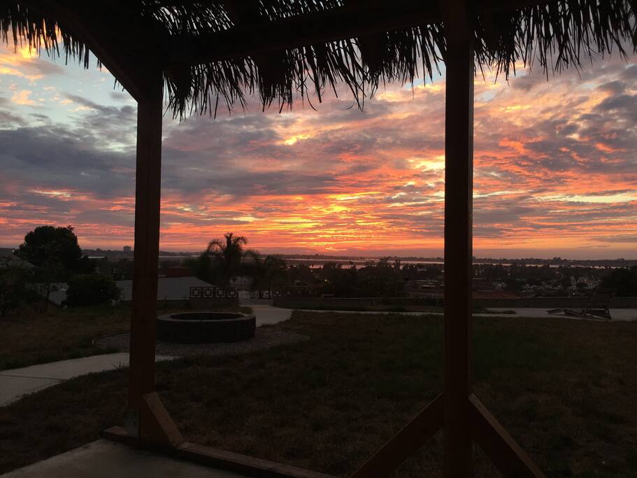 sunset from Sky Lounge