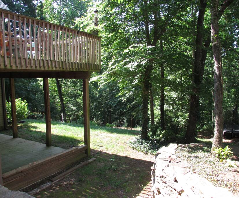 Private entrance to finished basement