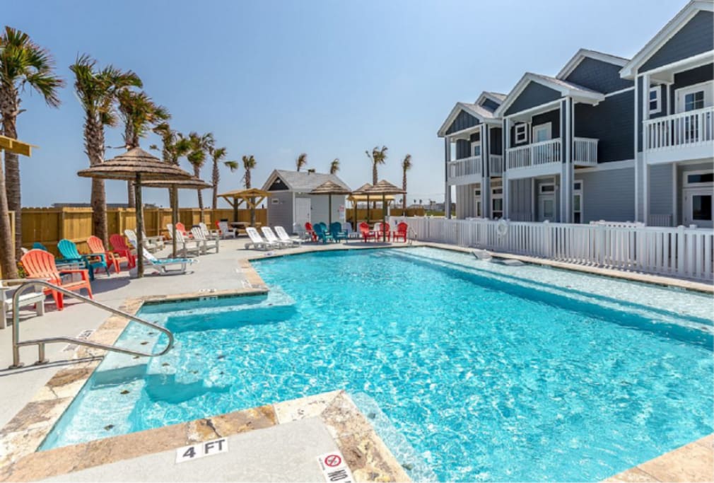 This beautiful pool is a year around heated salt water pool!