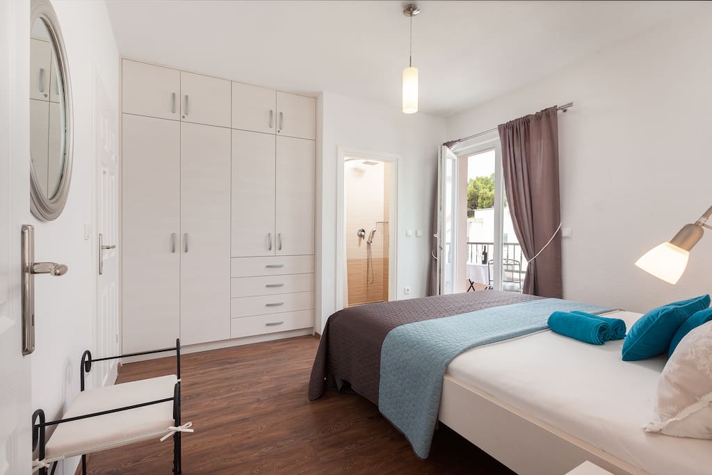 Bedroom with balcony