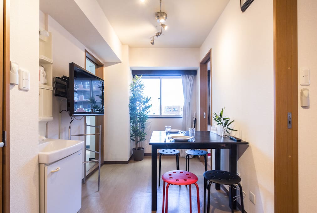 Main living space in the apartment