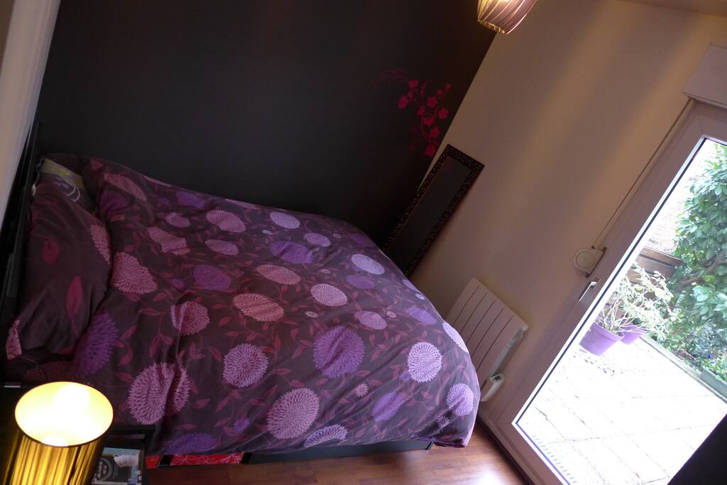 Chambre lit double terrasse privative