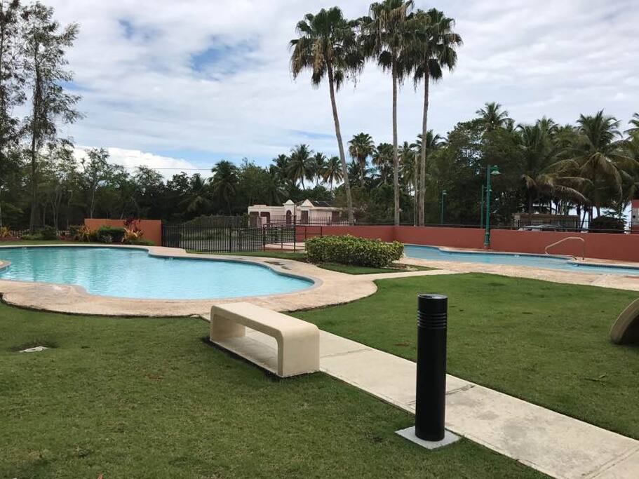 Two swimming pools!