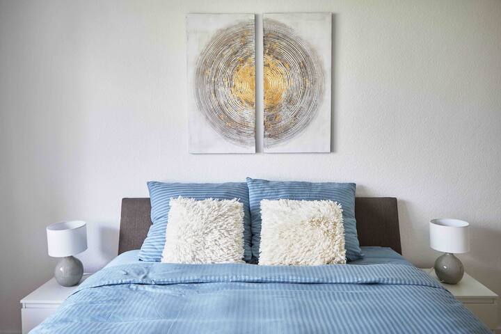 Work from Home 2BR, FREE parking,Netflix,Near BASF