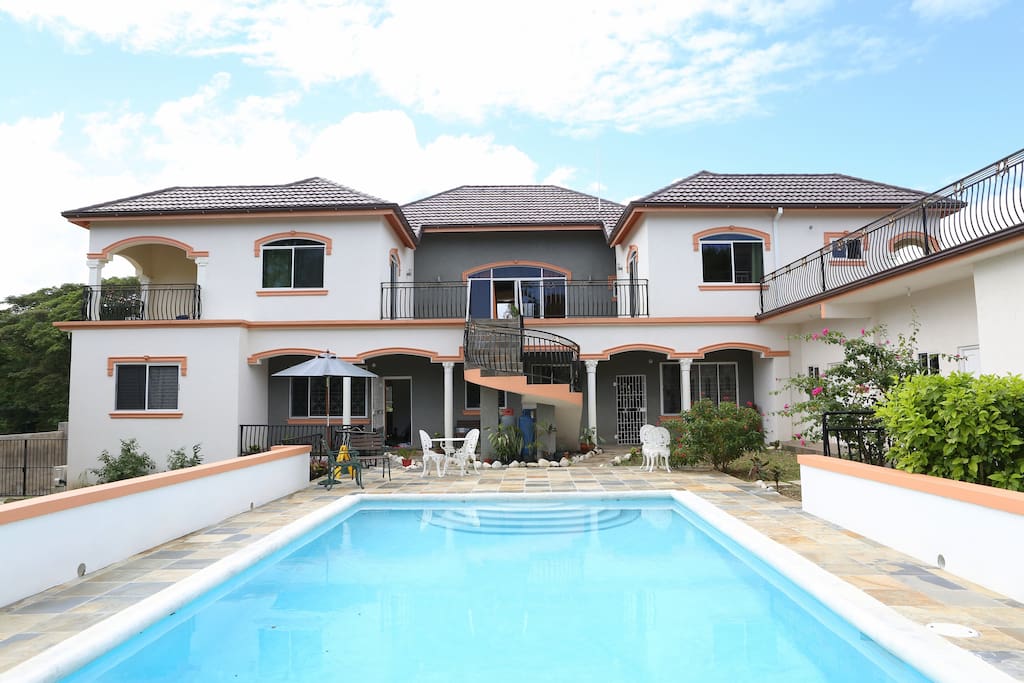 view from pool side