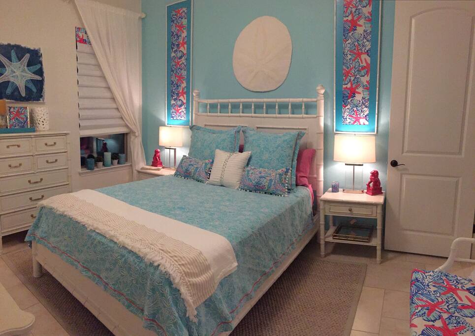 Queen sized bed