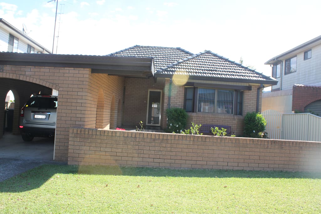 Front of house, oversized carport and plenty of free street parking. Easy walk to/from Towradgi train station.