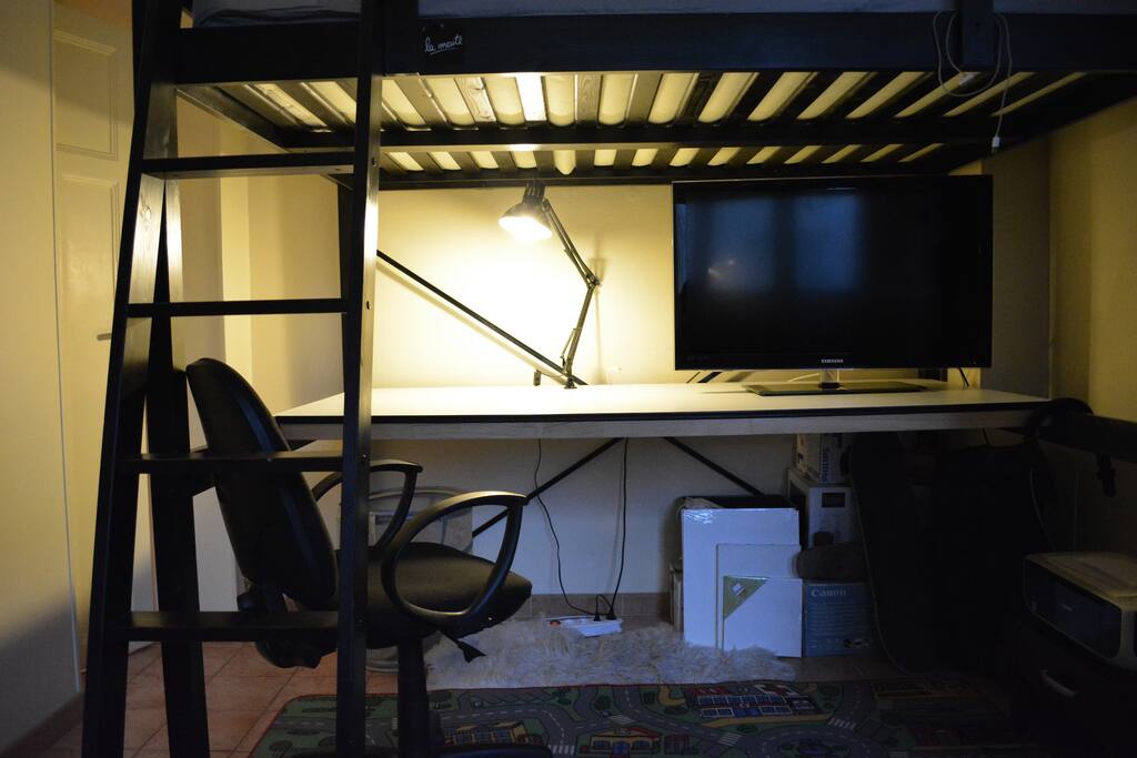 Bureau (vue du salon)