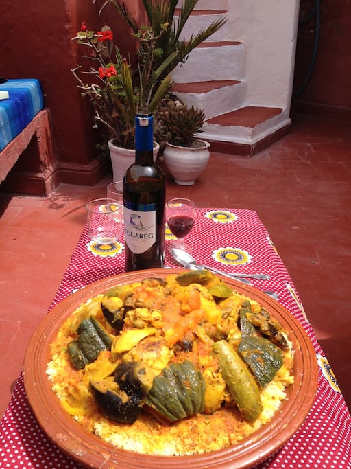 un succulent couscous préparé par Saida