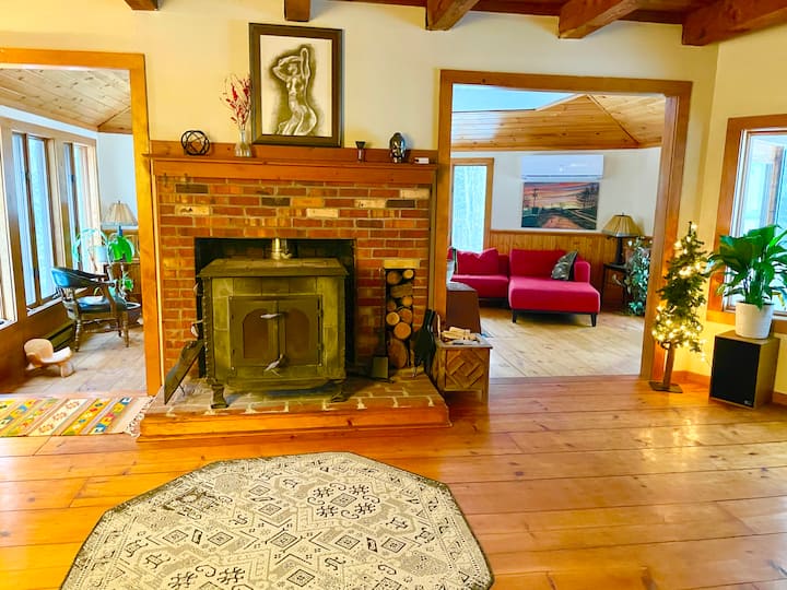 The Hexagon Retreat - Yoga - Solarium - Sauna - Stowe, VT