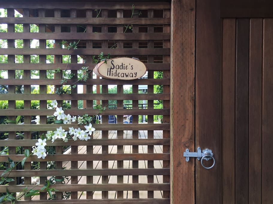 Your own private entrance
