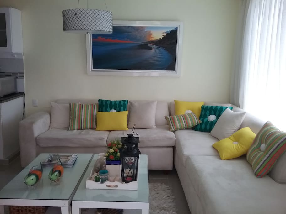 Sala con un sofá/cama