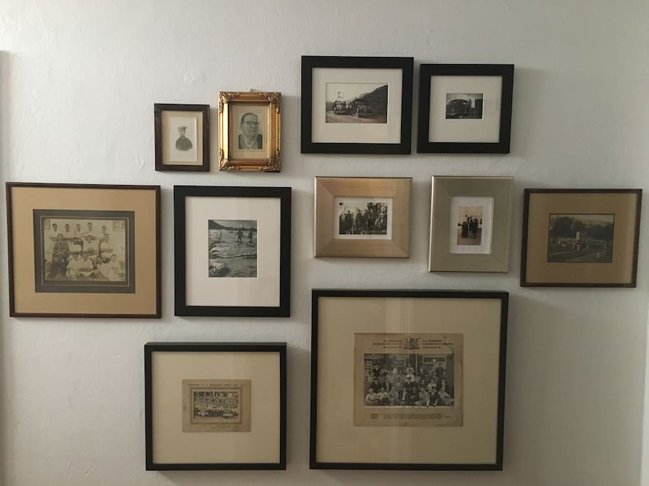 Entrance hall - family photos