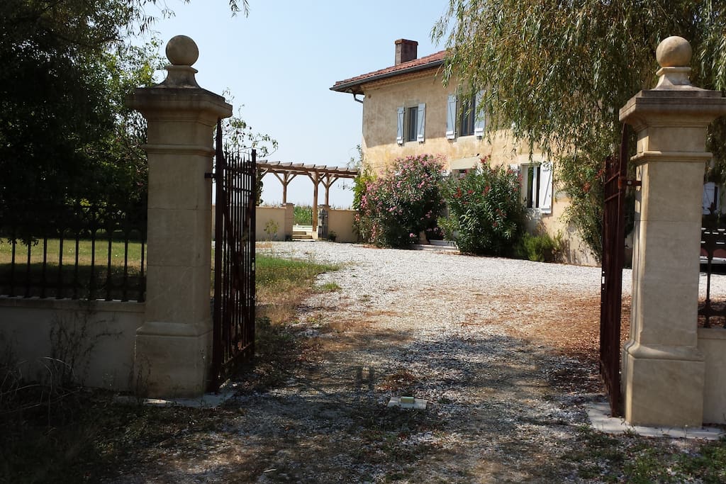 There is ample parking both in front and in the courtyard to the side of the house that dates back over 150 years