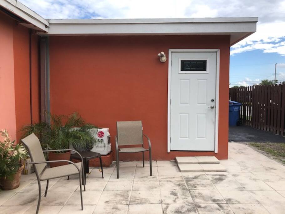 Private patio