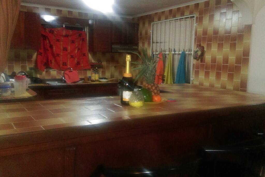 You are free to use the kitchen.