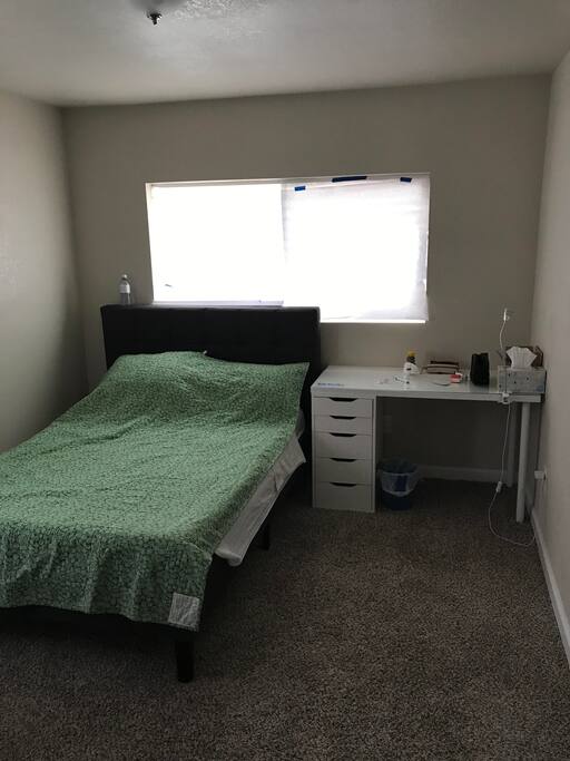 Bed and desk