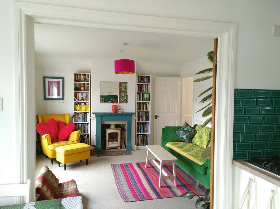 Living room.
Spare memory foam double mattress available for this room.