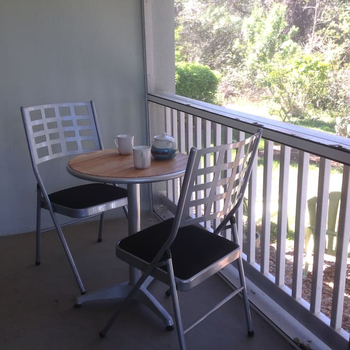 A spot to enjoy your coffee or tea.