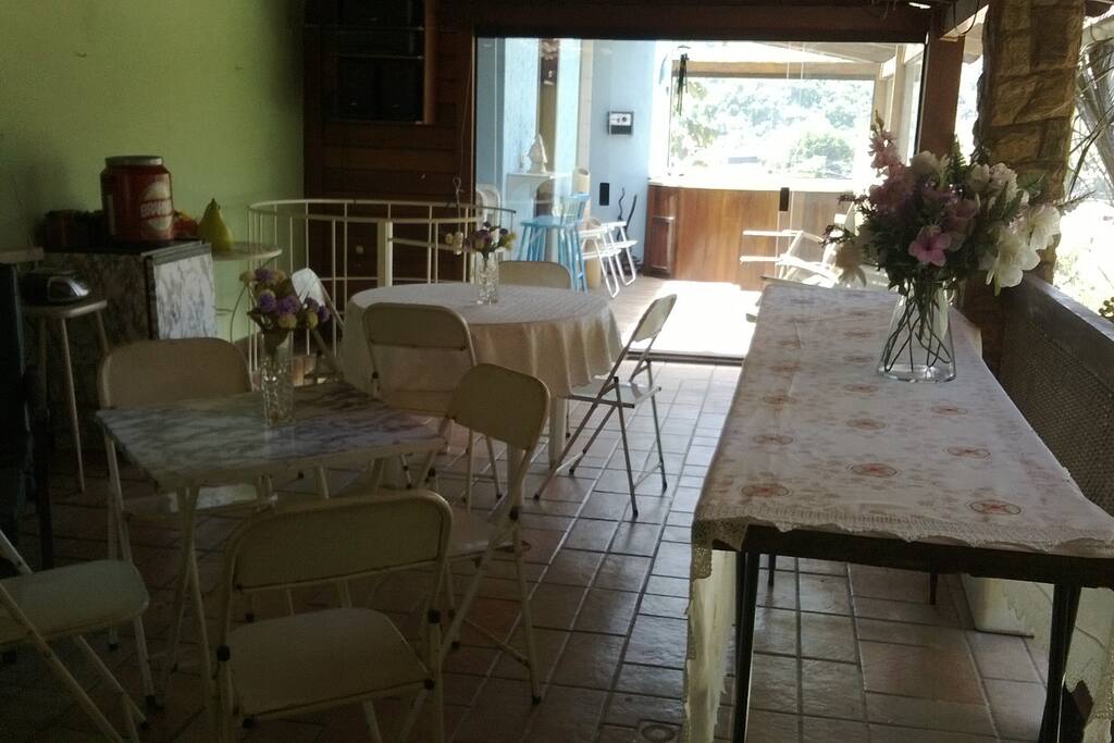 Varandão super agradável